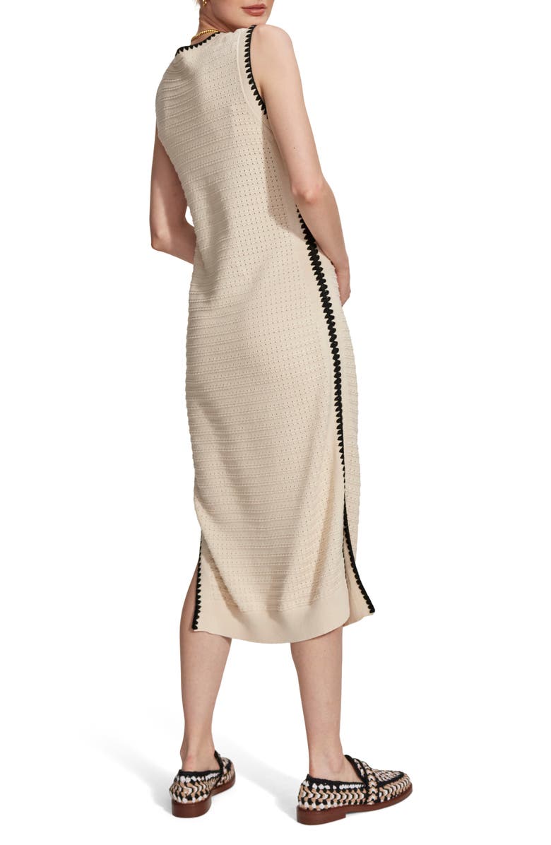 Varley Dwight Sleeveless Midi Dress, Alternate, color, Birch