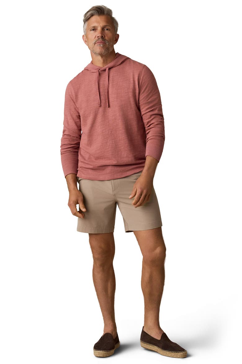 Sunwashed Organic Cotton Slub Hoodie, Alternate, color, FALL RED