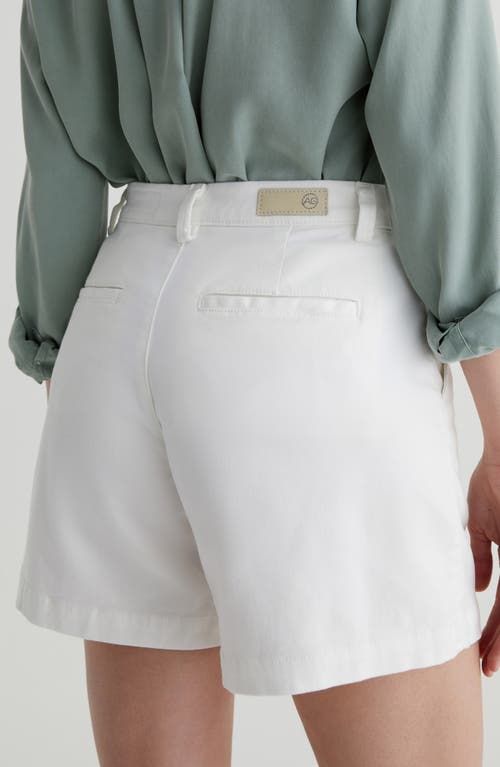 Ag Jude Stretch Twill Shorts In White