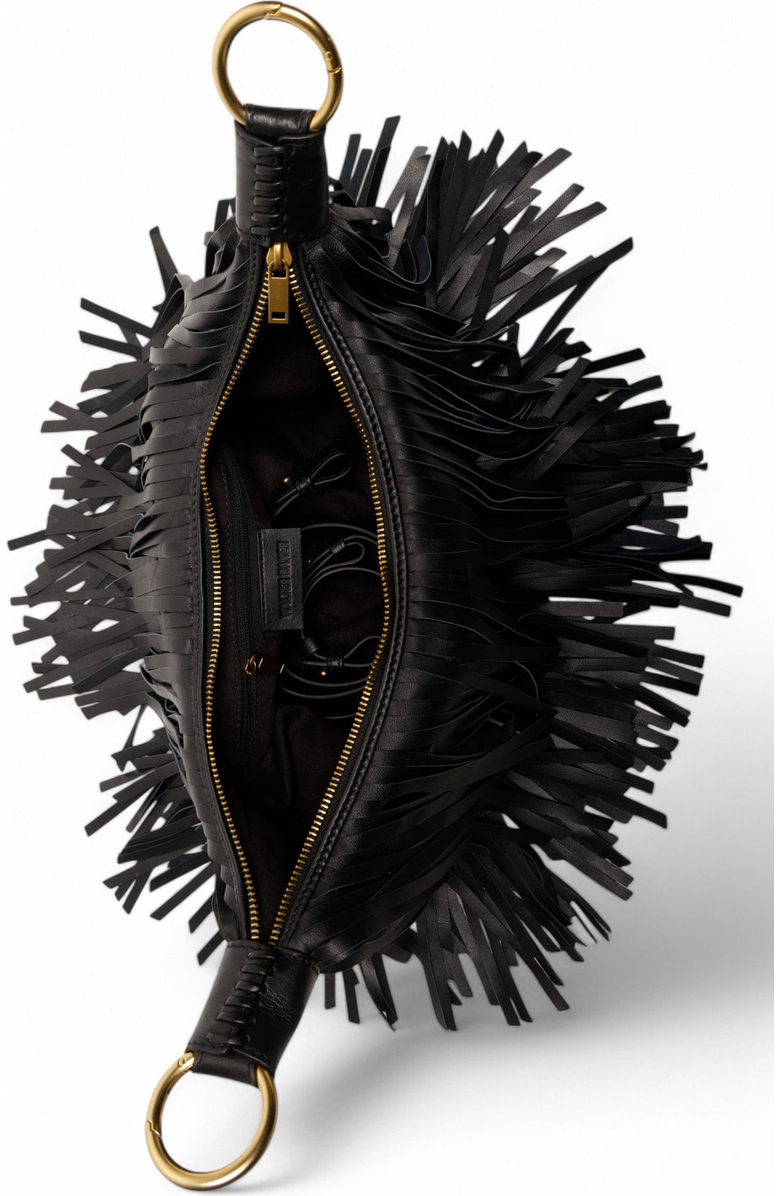 Walter Baker Freya Fringe Mini Hobo Handbag, Alternate, color,