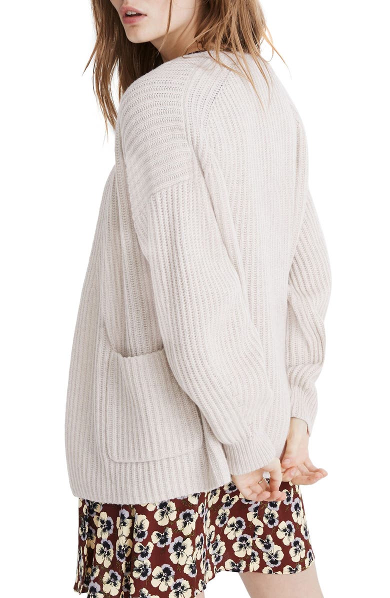 Madewell Redford Wool Blend Cardigan Sweater, Alternate, color, 