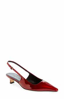 aeyde Metallic Slingback Pump