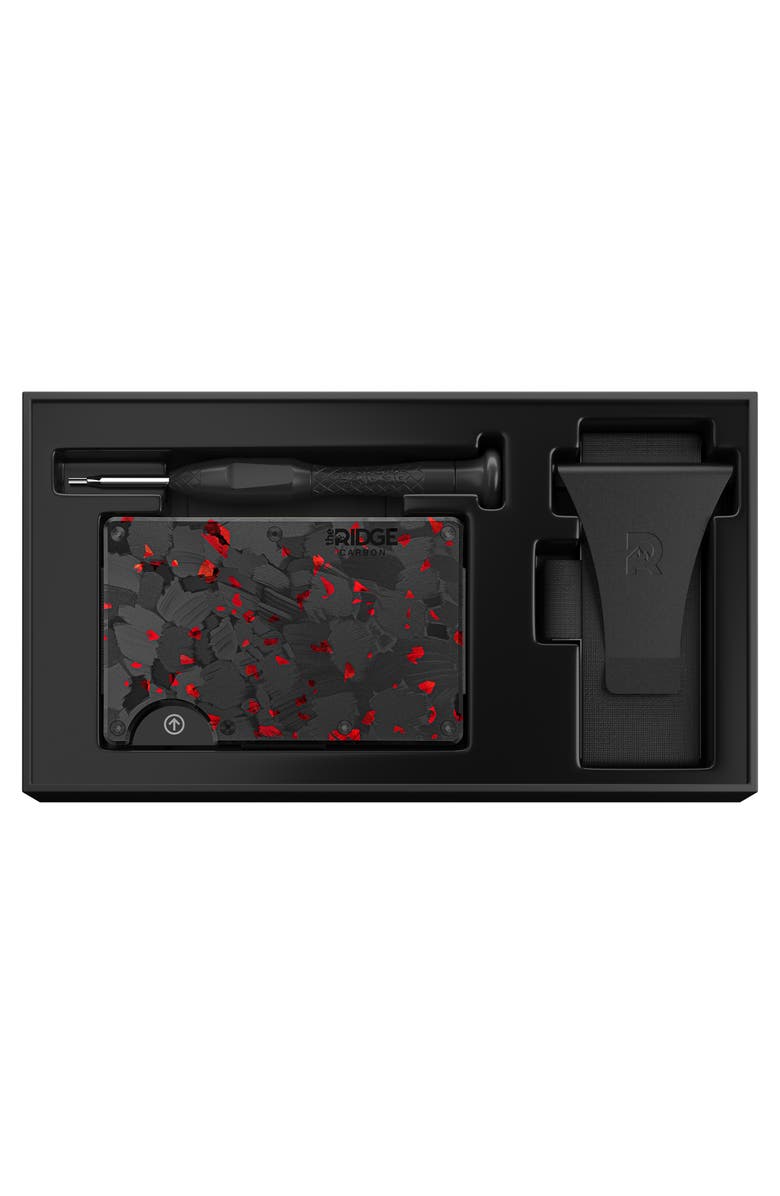 the Ridge Cardholder Wallet with Metal Money Clip & Cash Strap, Alternate, color, 