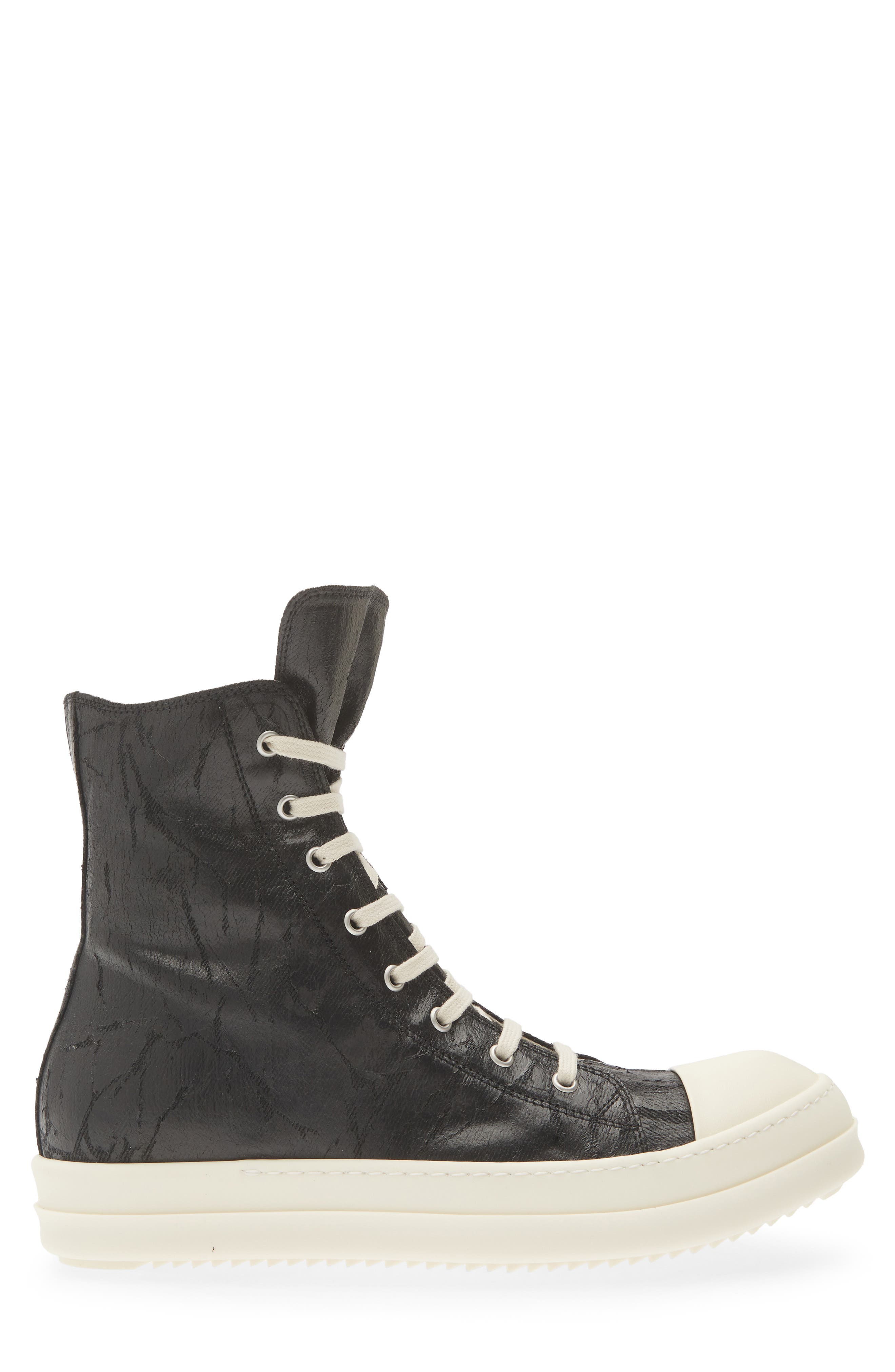 Sneaks High Top Sneaker, Alternate, color, BLACK/ MILK/ MILK