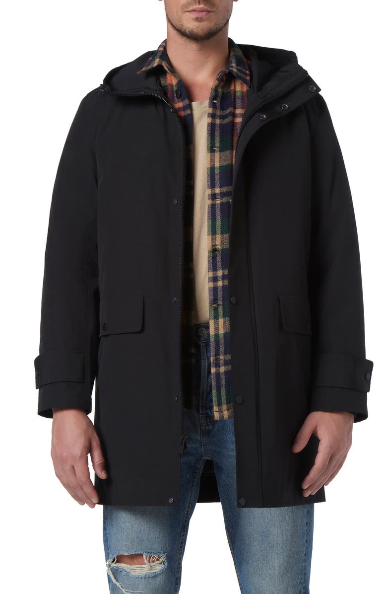Andrew Marc Tucker Water Resistant Hooded Parka, Main, color, 