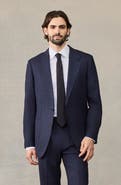 THE BLACK TUX Plaid Wool Suit Jacket