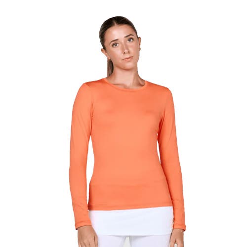 Sofibella Uv Colors Womens Long Sleeve Tennis Shirt In Orange