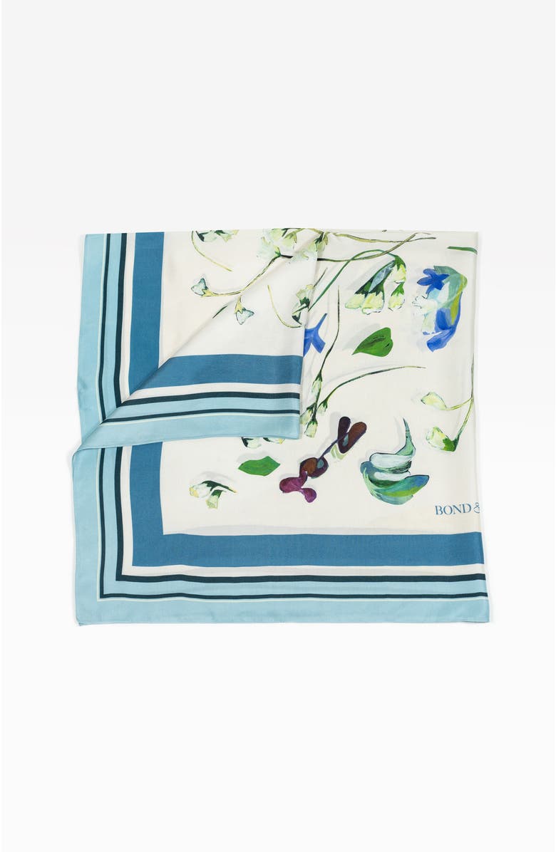 Bond & Grace Awakening Art Scarf, Alternate, color, Blue