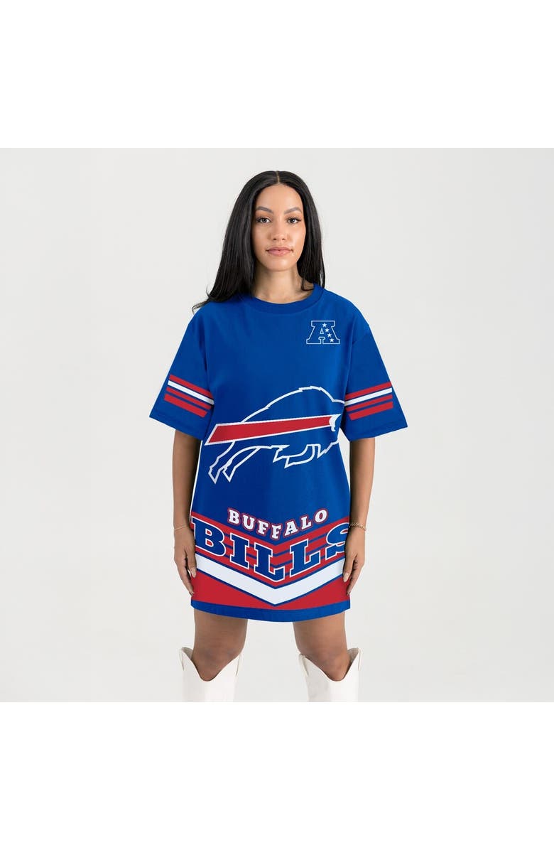 GAMEDAY COUTURE Women's Gameday Couture Royal Buffalo Bills Perfect Score Vintage T-Shirt Dress, Main, color, 