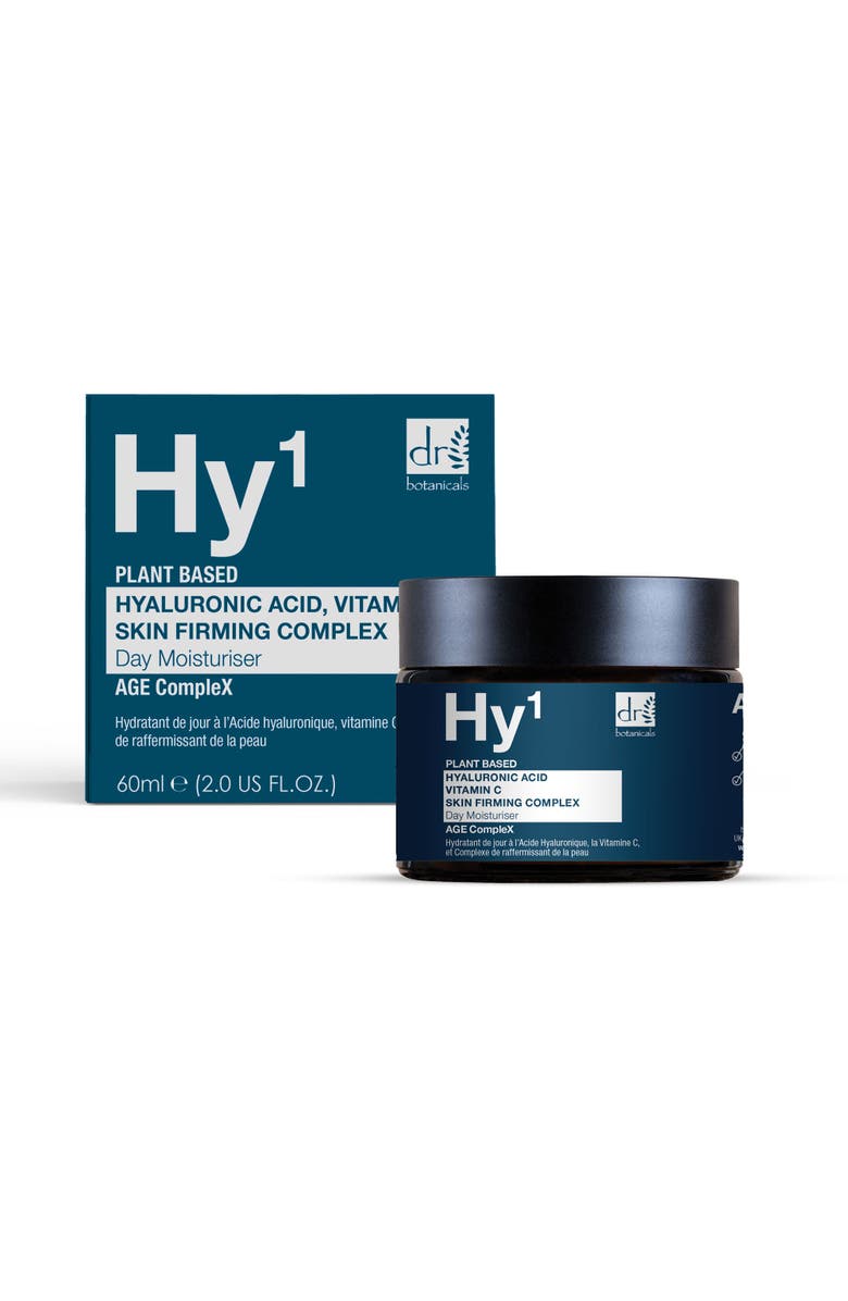 DR BOTANICALS Hyaluronic Acid 1% 
Vitamin C 1% 
Skin Firming Complex 1% Day Moisturiser 60ml, Alternate, color, White