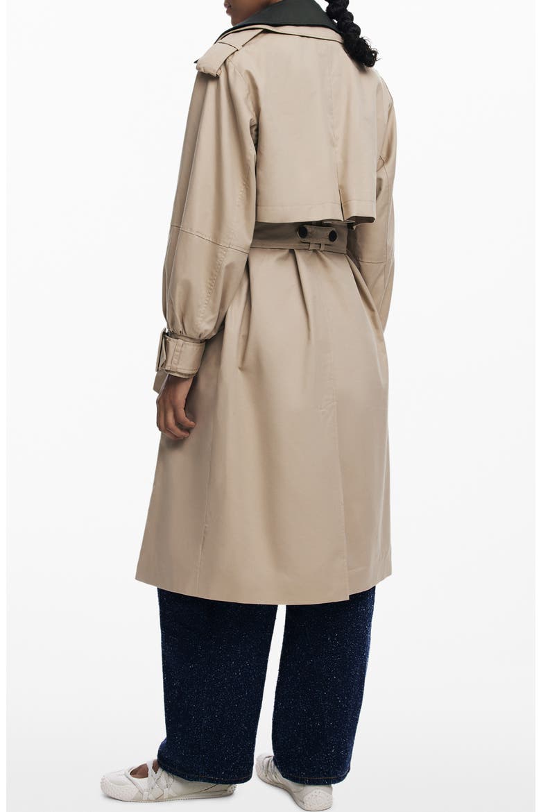 Double Lapel Trench Coat, Alternate, color, BEIGE
