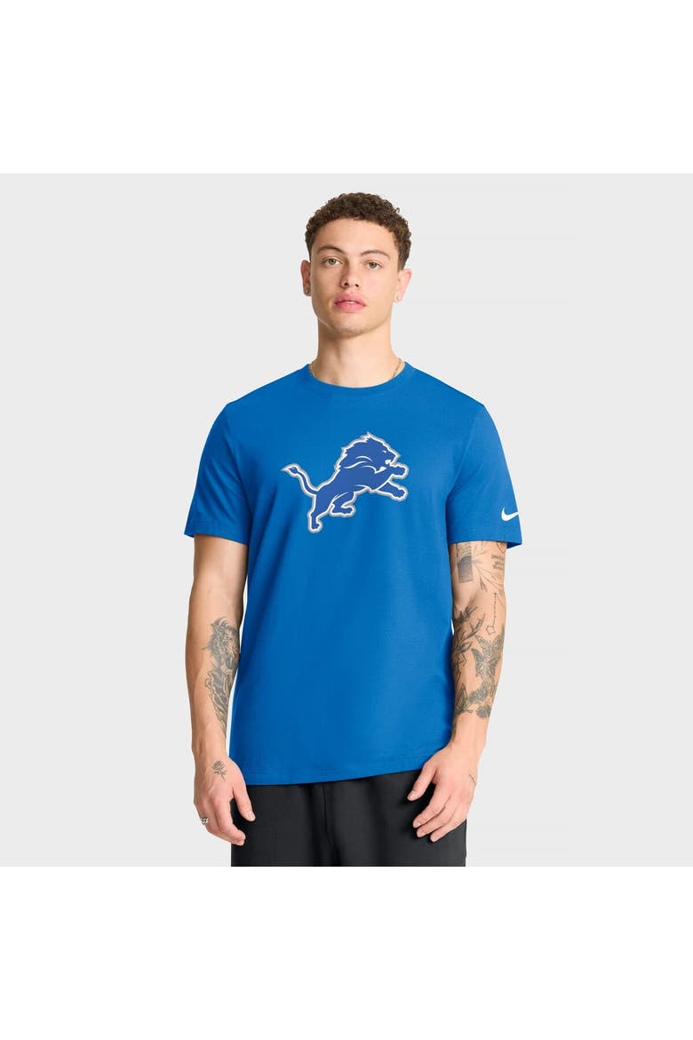 Men's Nike Blue Detroit Lions Essential Logo T-Shirt, Main, color, Blue