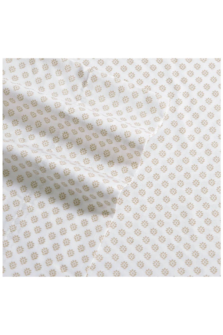 Millstone 200 Thread Count Cotton Percale Sheet Set, Alternate, color, LIGHT BEIGE