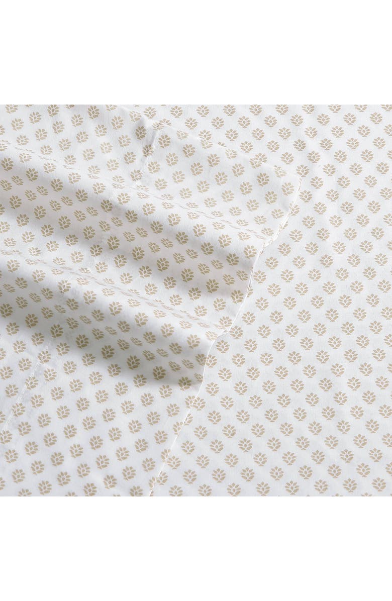 STONE COTTAGE Millstone 200 Thread Count Cotton Percale Sheet Set, Alternate, color, Light Beige