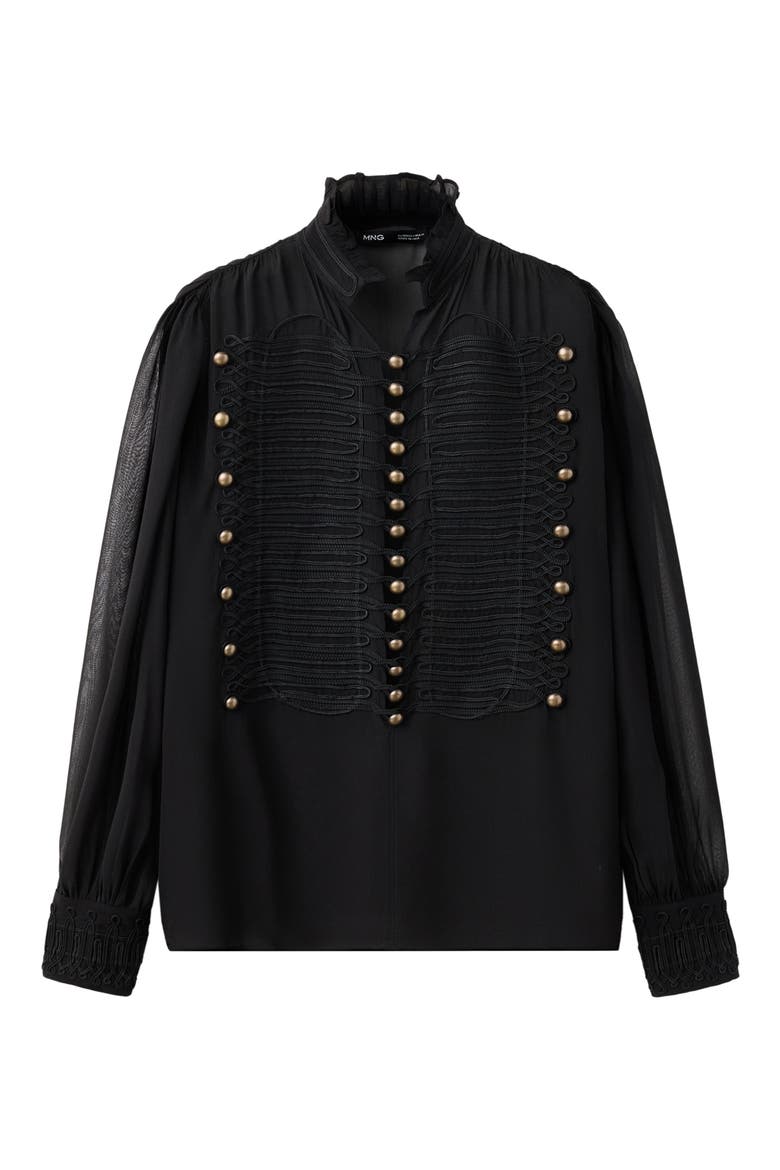 Cayenne Soutache Detail Top, Main, color, BLACK