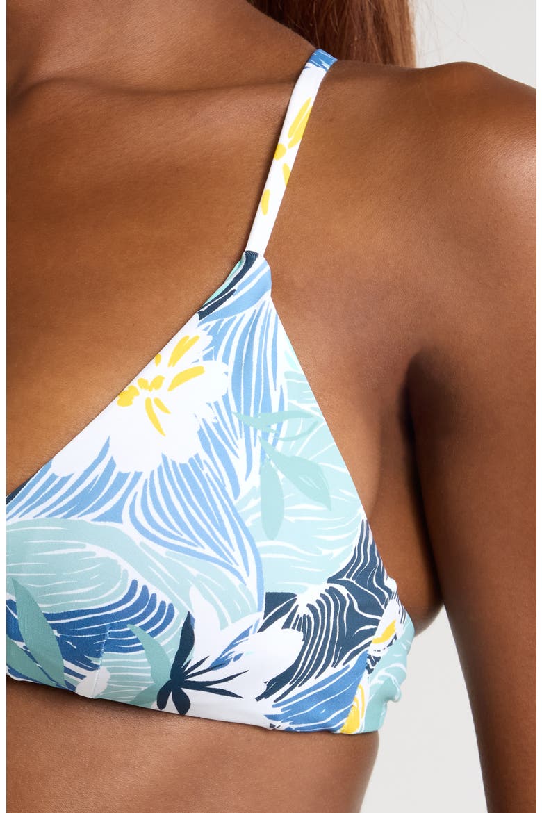 Athletic Reversible Triangle Bikini Top, Alternate, color, BLU