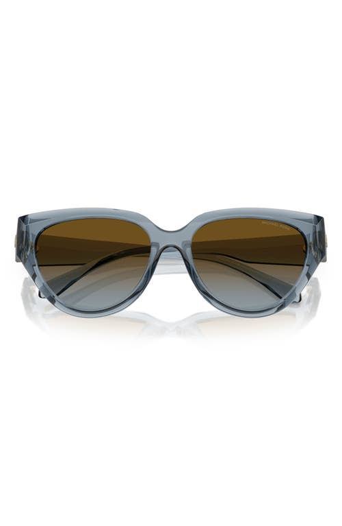 Michael Kors 55mm Gradient Cat Eye Sunglasses In Blue