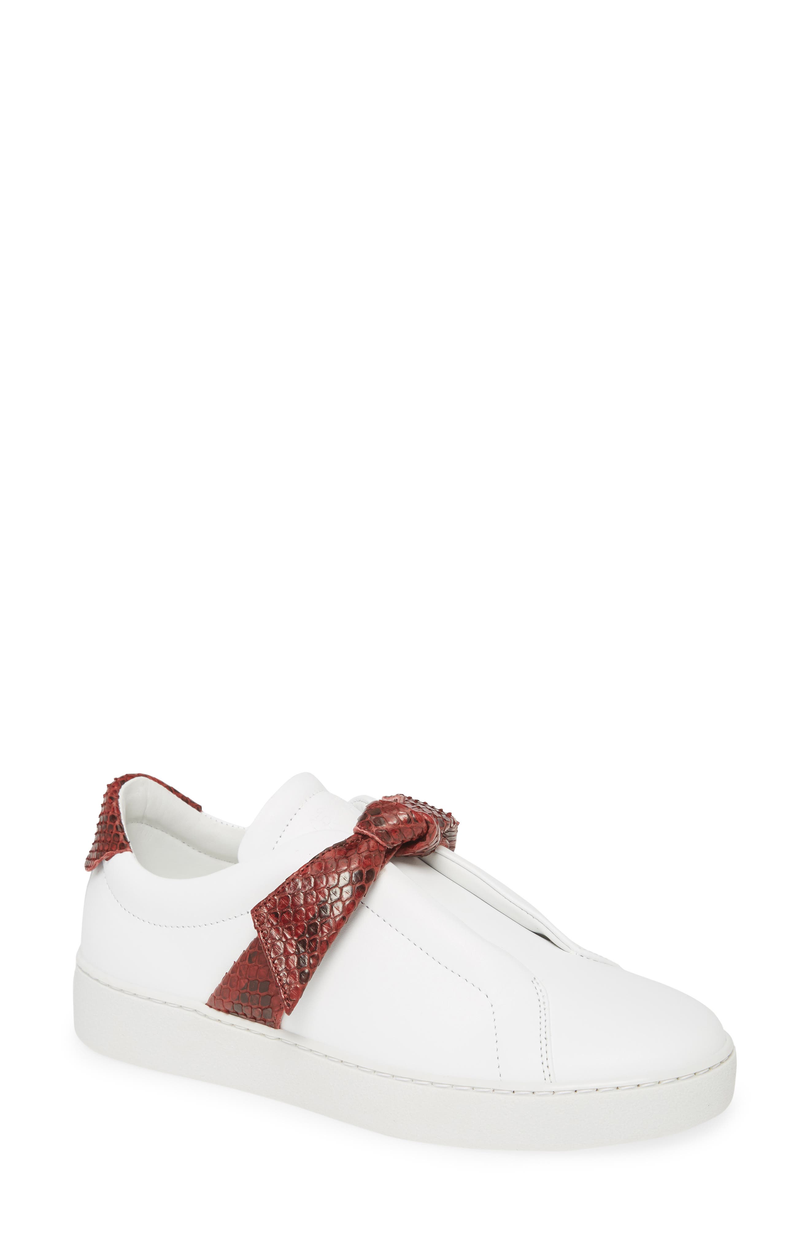 Alexandre Birman Clarita Jungle Genuine Python Bow Sneaker, Main, color, 