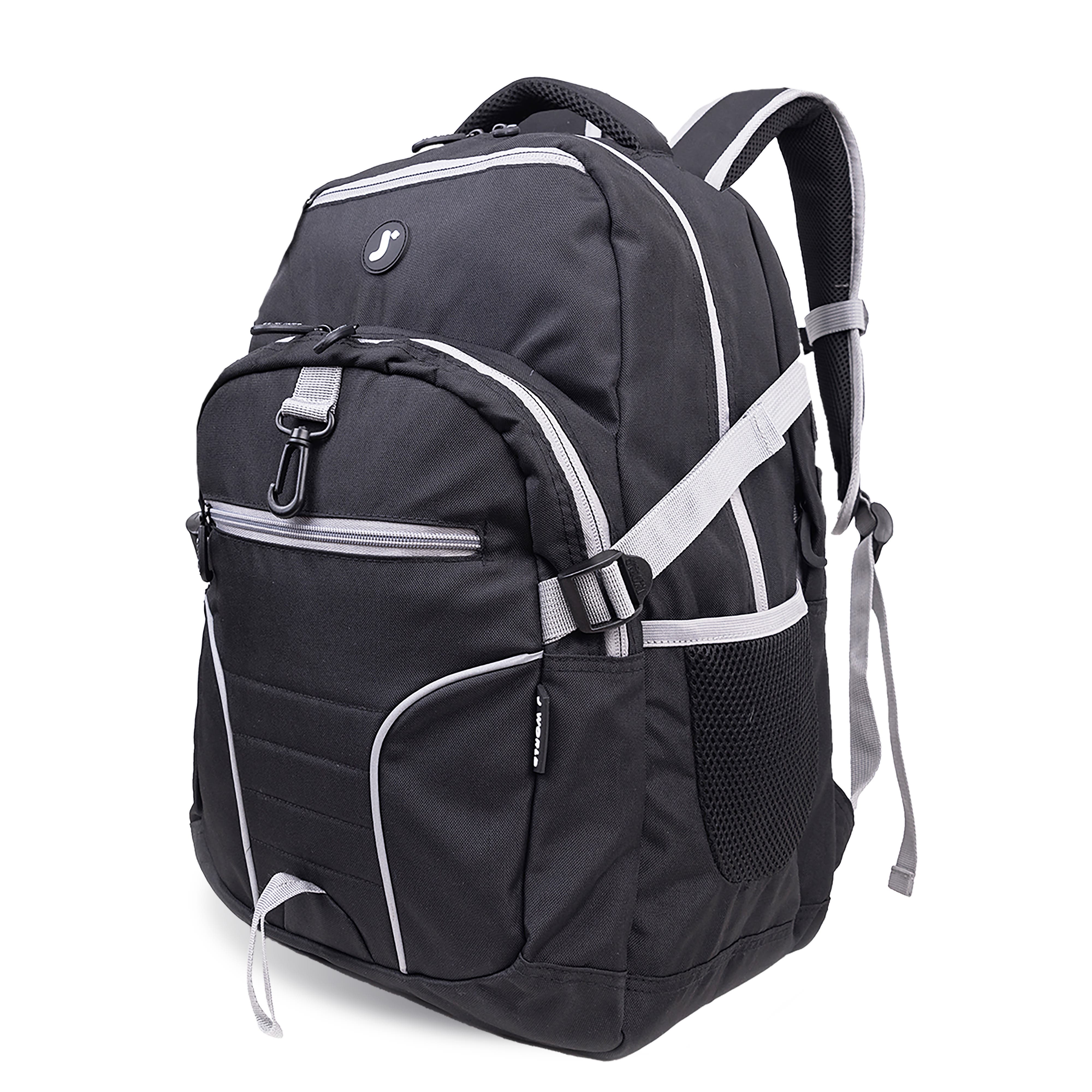 Atom Laptop School Backpack, Alternate, color, Black