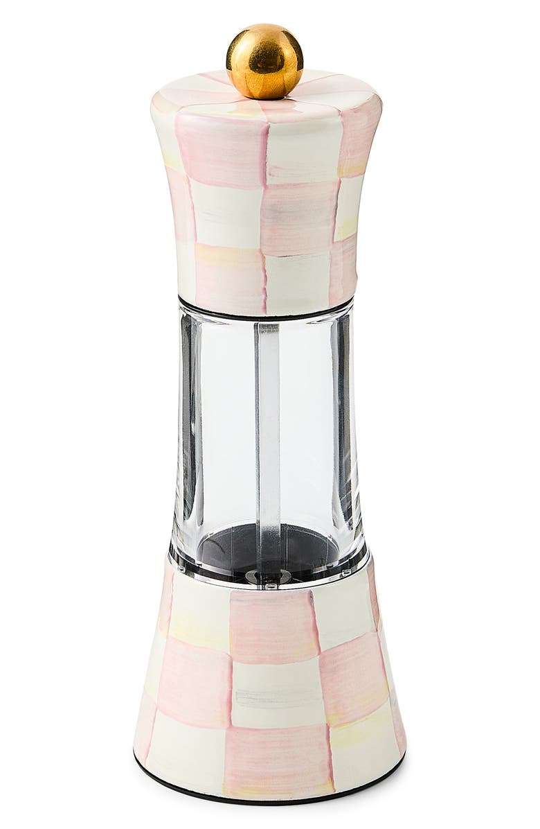 MACKENZIE CHILDS Rosy Check Enameled Steel Grinder, Main, color, Rosy