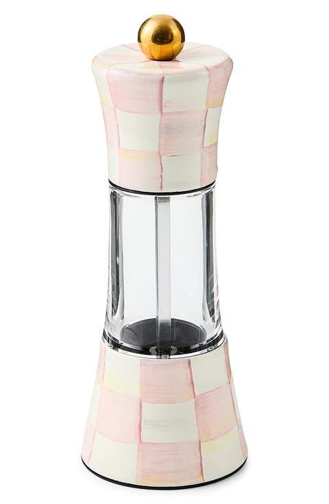 Rosy Check Enameled Steel Grinder