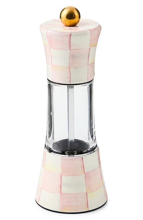 Mackenzie-childs Mackenzie Childs Rosy Check Enameled Steel Grinder In Pink