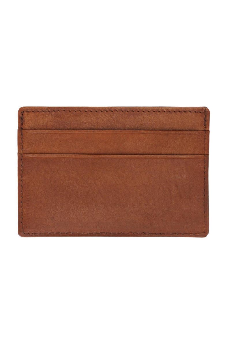 Made Free Leather Card Wallet, Alternate, color, Camel