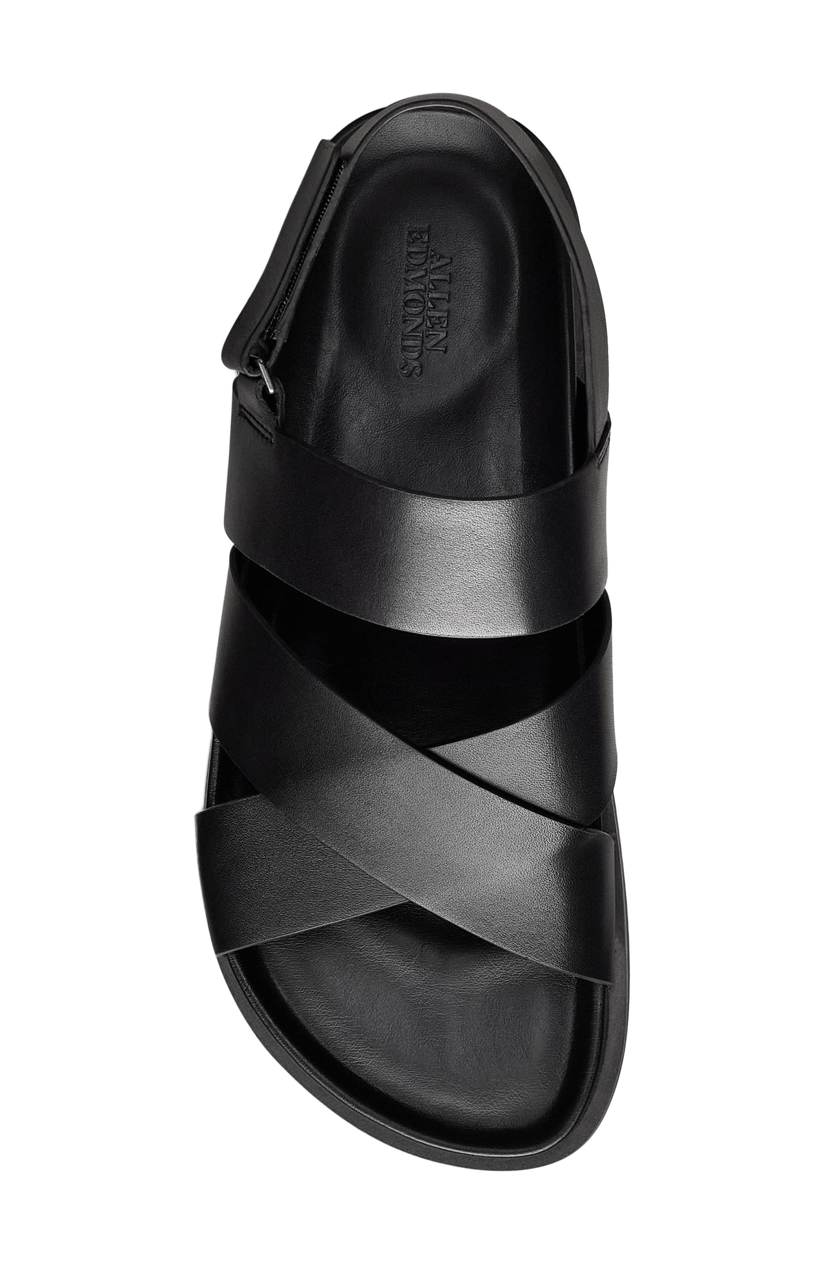 Allen Edmonds Davenport Sandal, Alternate, color, Black
