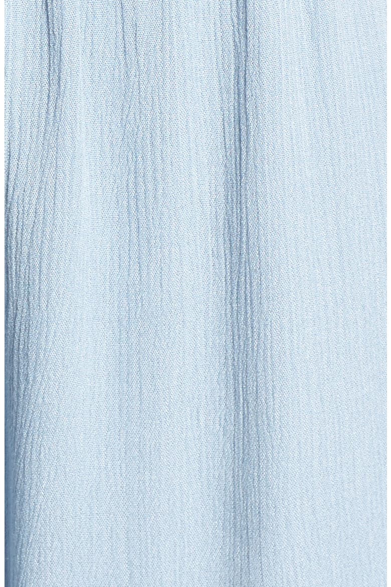 Embroidered Cold Shoulder Romper, Alternate, color, DUSTY BLUE