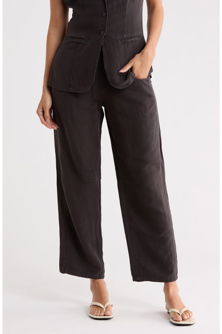 Barret Barrel Pants, Main, color, BLACK OLIVE PIGMENT