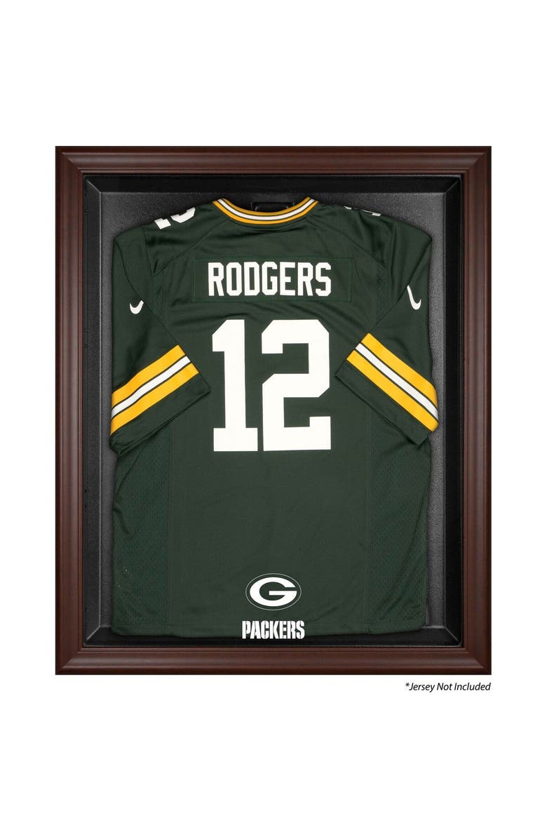 FANATICS AUTHENTIC Green Bay Packers Brown Framed Logo Jersey Display Case, Main, color, 