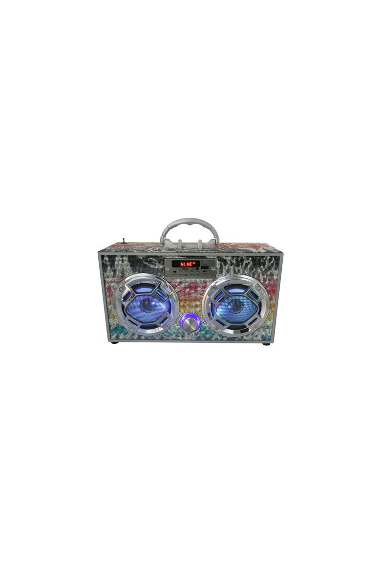 TREND TECH Boombox Bluetooth Speaker, Main, color, Animal Bling