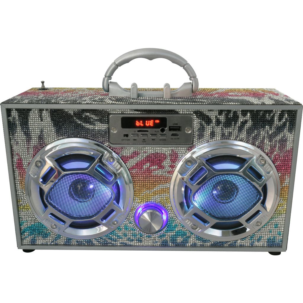 TREND TECH Boombox Bluetooth Speaker in Animal Bling at Nordstrom