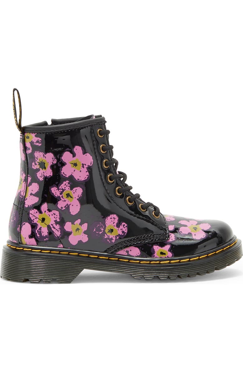 Dr. Martens Kids' 1460 Floral Lace-Up Boot, Alternate, color,