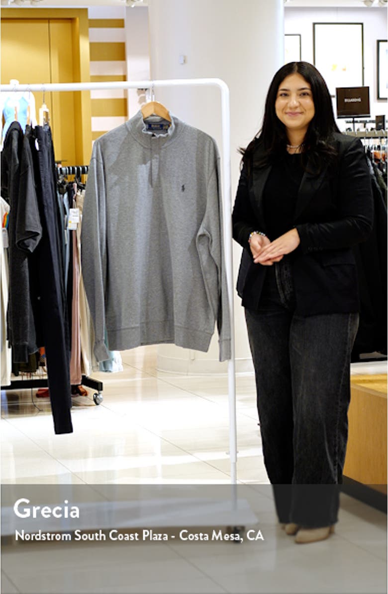 Cotton Blend Quarter Zip Pullover, sales video thumbnail