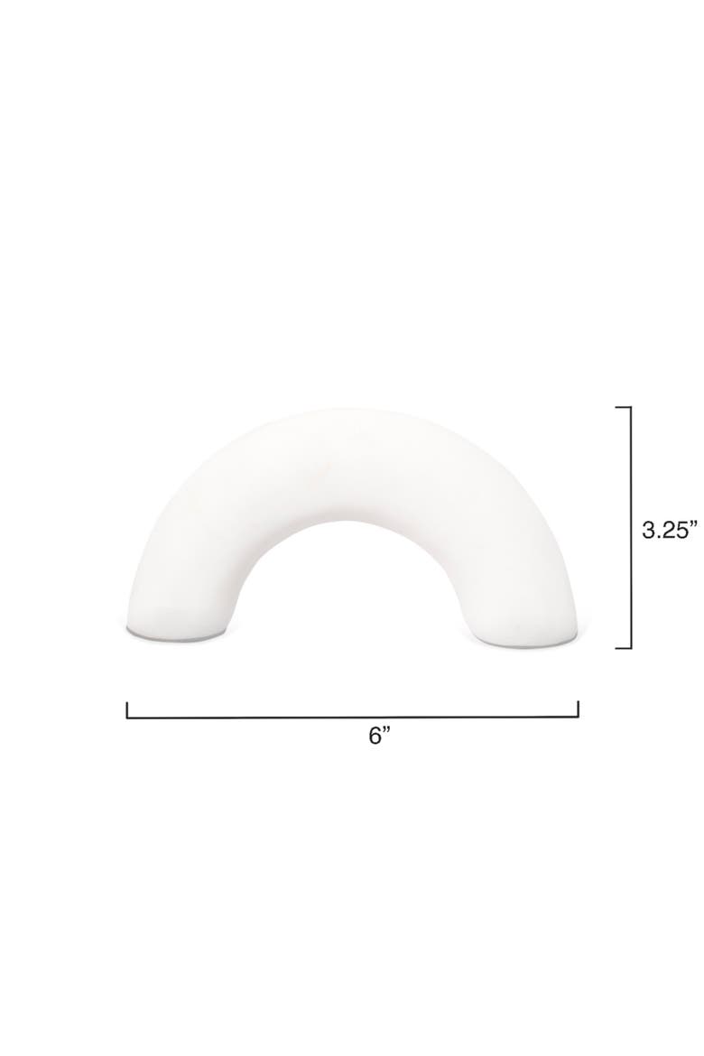 Ostrich Marble Decorative Object, Alternate, color, White