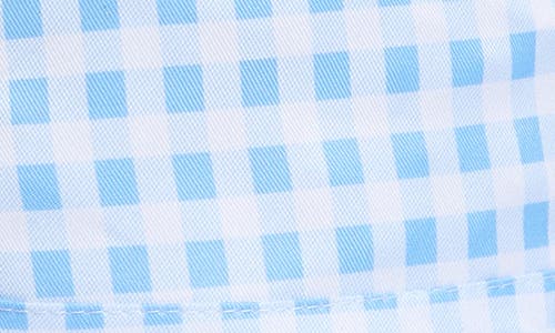 Area Stars Drawstring Gingham Bucket Hat In Blue