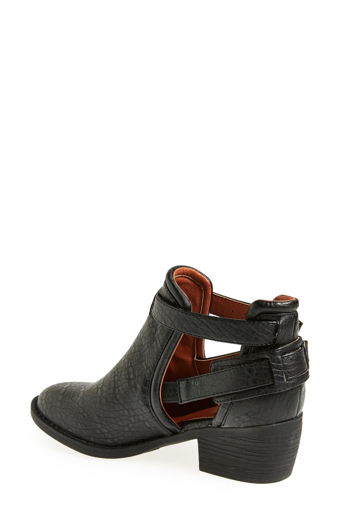'Underneath' Bootie, Alternate, color, BLACK