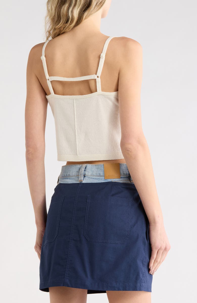 Simkhai Vance Cashmere Crop Camisole, Alternate, color, Ivory