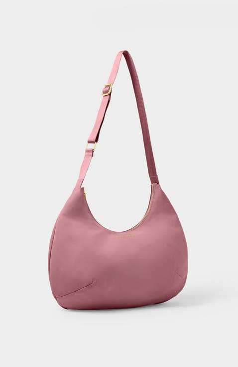 Nylon-Luxe Sling Shoulder Bag