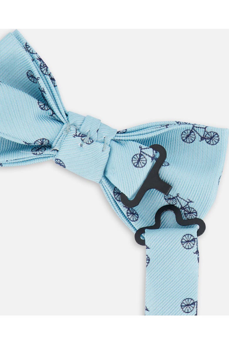 Boy's Bow Tie Pale Blue With Bicycle, Alternate, color, Pale Blue With Bicycle