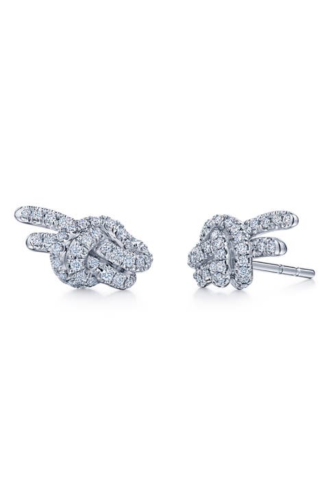 Entwine Petite Diamond Stud Earrings