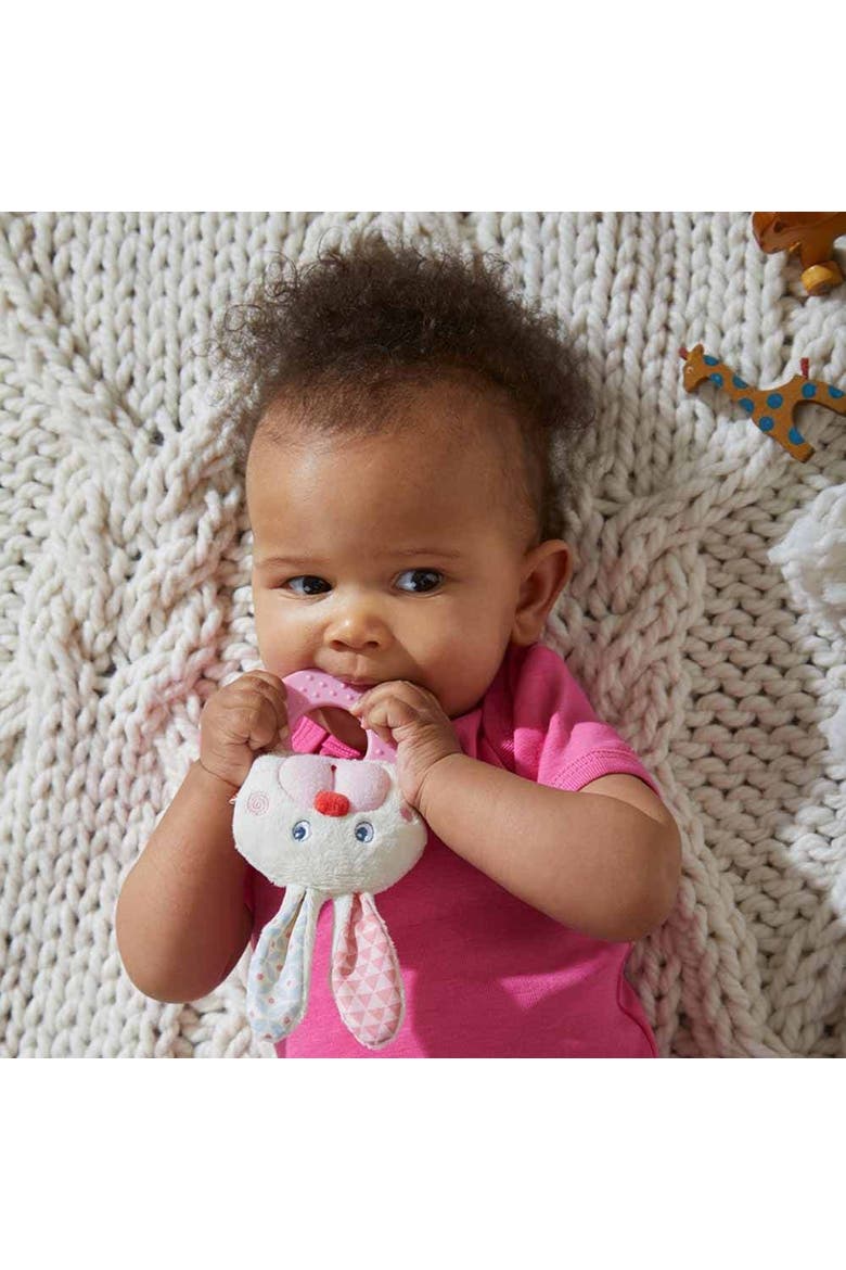 Chomp Champ Bunny Teething Ring, Alternate, color, Multi