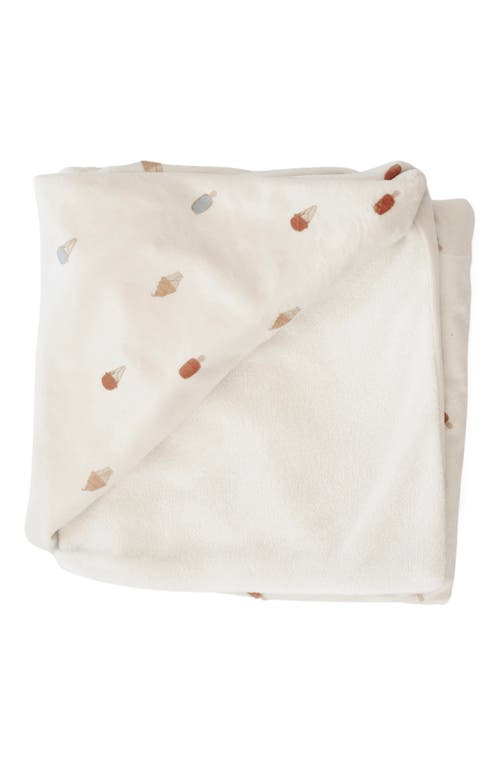 Saranoni Minky Hooded Towel In Multi
