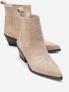 Forever & Always Shoes Julieta Leather Block Heel Western Boot