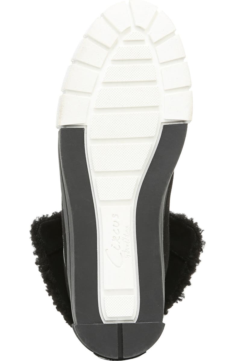 Circus NY by Sam Edelman Circus by Sam Edelman Sophi Faux Fur Sneaker, Alternate, color, Black Canvas Plaid