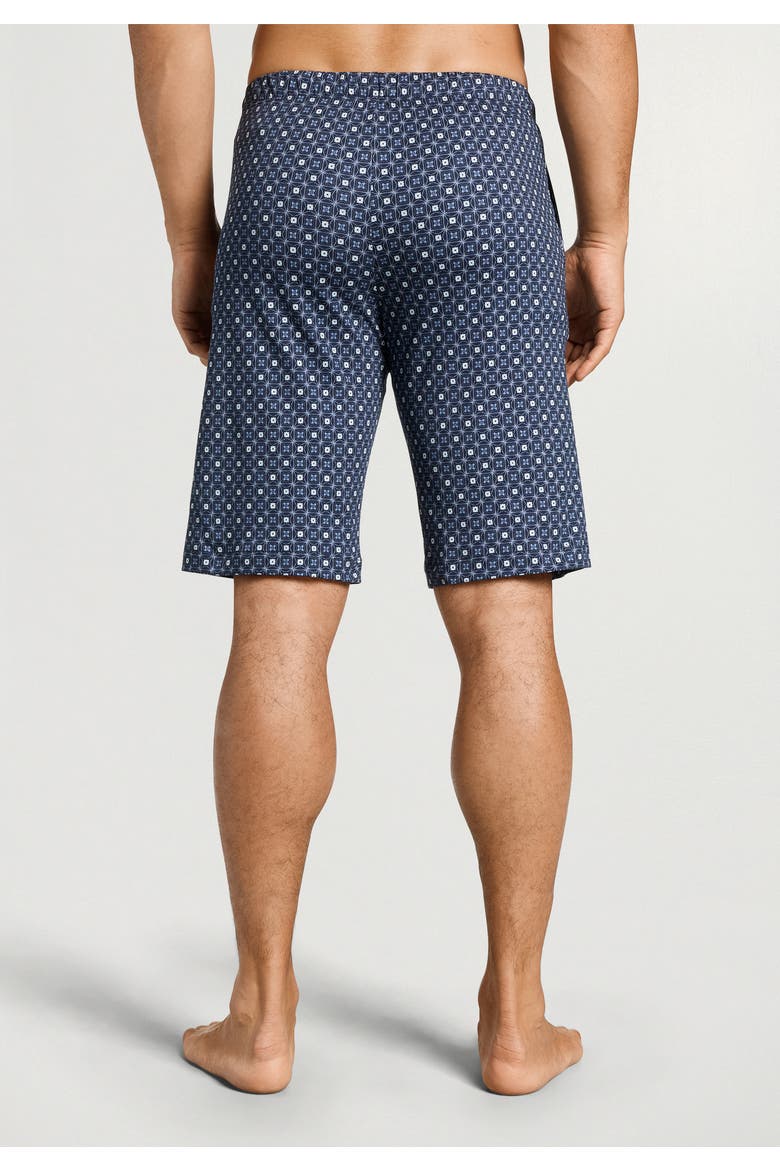 Night And Day Drawstring Cotton Shorts, Alternate, color, Squared Harmony