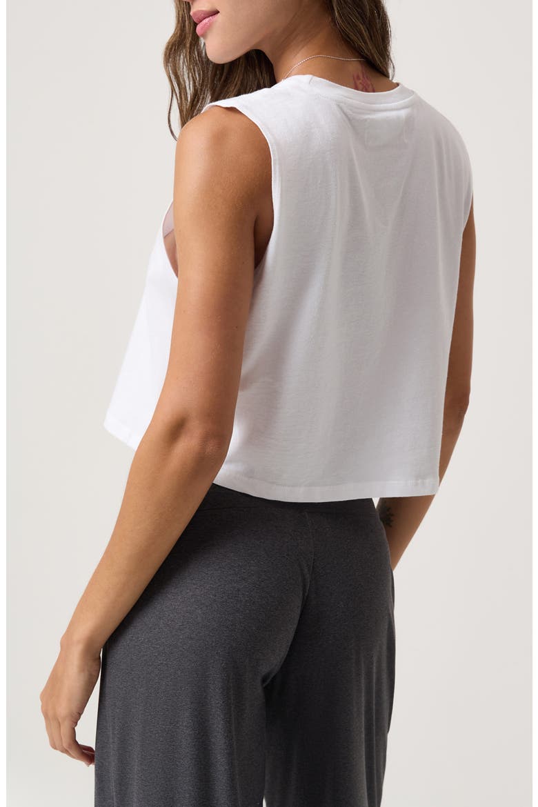 Cosmic Vibes Spirit Cropped Tank, Alternate, color, WHITE