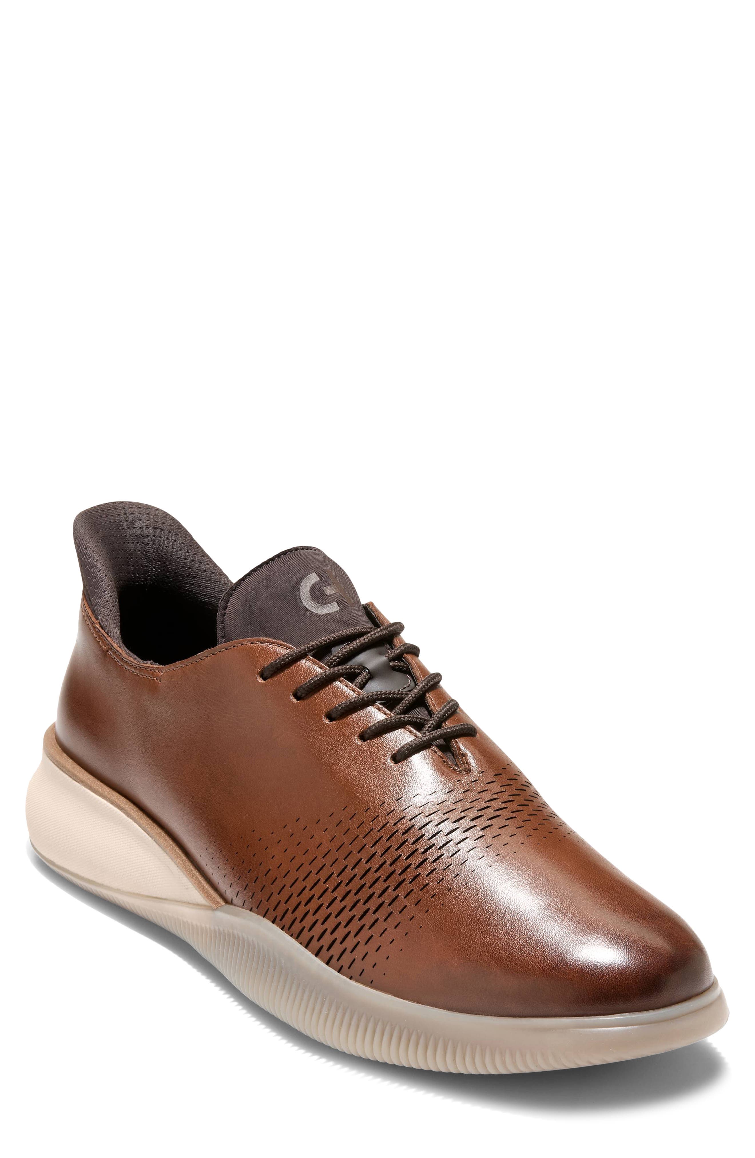Cole Haan 6.ZeroGrand Laser Quick-On Oxford, Main, color, Woodbury / Dark Chocolate