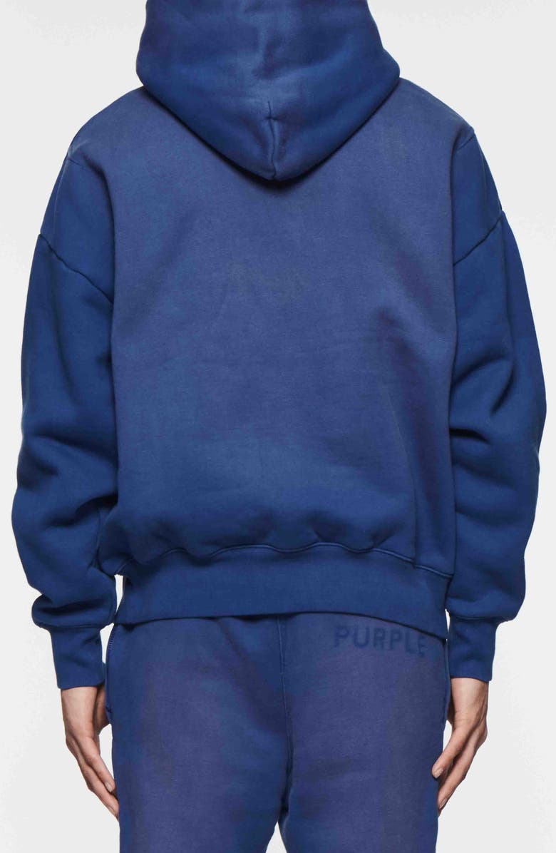 PURPLE BRAND Gothic Logo Cotton Fleece Hoodie, Alternate, color, 